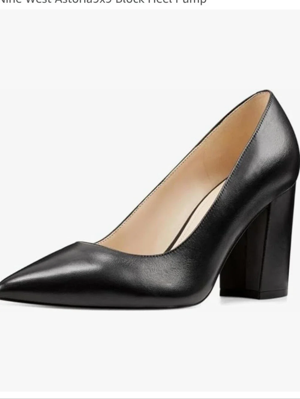 Nine West Astoria9x9 Block Heel Pump Size 6.5